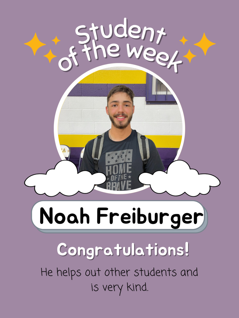 student of the week HS